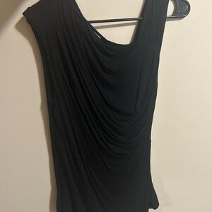 Chic Black One Shoulder Women's Dress